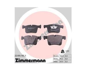 1xKit de plaquettes de frein, frein à disque ZIMMERMANN 25199.195.1