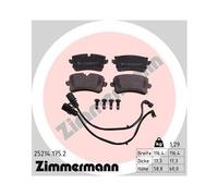 Zimmermann Plaquettes de frein 25214.175.2 pour Audi et Porsche