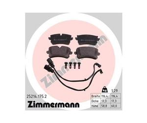 1xKit de plaquettes de frein, frein à disque ZIMMERMANN 25214.175.2