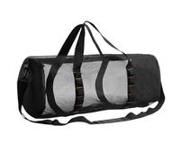 1xMesh Gym Bag - Cylindrical scuuba Bag, Mesh Duffle Bags With Adjustable Strap, Large Capacity Gym Bags | Portable Snorkeling Equipment Carry, Multifunctional Snorkel Gear With Inside Hook For Travel