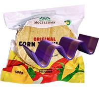 1xVéritable tortillas mexicaines avec Nixtamal 500g Vegan, Sans OGM, Sans Gluten avec Taco Rack ou support à tacos 19x3x4 cm