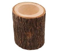 1xWooden Tea Light Candle Holders - Bois Tealight Holder, Rustic Small Candle Holders | Holiday Favor Candlesticks Tree Stump, Space-Saving Table Decor For Wedding, Gathering, Birthday, Home