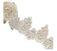 1yard Width:6cm (2.40") DIY Pendant Handmade Clothing Lace Accessories Water Soluble Embroidery Trims(Natural Beige)
