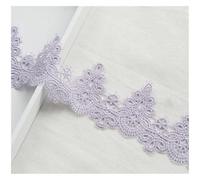 1yard Width:6cm (2.40") DIY Pendant Handmade Clothing Lace Accessories Water Soluble Embroidery Trims(Purple)