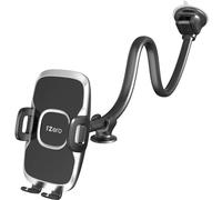 1Zero Support de téléphone pour parebrise avec bras d'extension en col de cygne de 33 cm pour voiture camion SUV van fenêtre réglable et inclinable à ventouse pour tous les téléphones portables iPhone