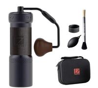 1Zpresso K-Ultra Moulin à café manuel en fer gris avec étui de transport, broyage uniforme de l'assemblage, fraise conique en acier inoxydable, poignée pliable, réglage numérique externe, broyeur