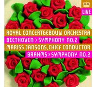 ベートーヴェン:交響曲第2番、ブラームス:交響曲第2番 (Beethoven : Symphony No.2, Brahms : Symphony No.2 / Royal Concertgebouw Orchestra, Mariss Jansons) [輸入盤・日本語解説書付] [SACD hybrid]