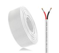 2×0,3mm² 10mètres 22AWG Câble électrique 2 conducteurs, 2 fils Rallonge UL2464 5V/12V/24V/300V Sans oxygène Câble cuivre multibrins étamé pour paysage,lampes LED,automobile,plein air(22/2-10M)