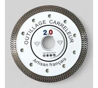 2.0,Disque Diamant 125mm, Extra fin 1,2mm, Modèle X, Lame Diamantée Professionnelle de Qualité Supérieure pour Carrelage, Faïence, Marbre, Béton,Travertin,Terrazo,Tomette,Porcelaine et Céramique