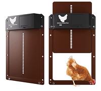 2.0 Ouvre-porte automatique avec capteur de lumière, curseur avec rails de guidage, élevage de poules sûr
