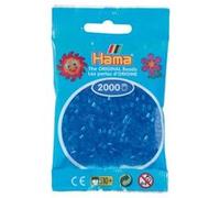 2 000 perles mini (petites perles Ø2,5 mm)- bleu transparent Bleu