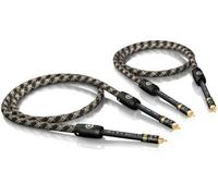2,00m viablue NF-S1 Silver Quattro Mono Rca Cable Rca 2,0m 2m (1Paar)