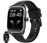 2,01" AMOLED Montre Connectée Homme Femme avec Appel Bluetooth, Smartwatch Compatible Samsung Huawei Xiaomi Android iOS Podometre GPS Partagé Montre 123 Sports Cardiofrequencemetre (Noir)