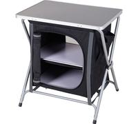 Spetebo Armoire de camping pliable en aluminium - 64 x 60 x 45 cm - Armoire pliante de camping - Armoire polyvalente - Accessoires de cuisine