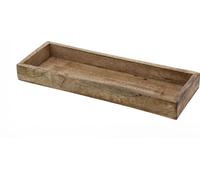 2.05 Mango Dekoschale anguleux - ca. 40 cm - Plateau décoratif en bois (grand)
