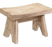 2.05 Tabouret / banc en bois naturel - env. 40 x 22 x 25 cm - Modèle : petit