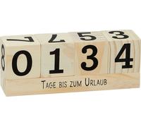 2.06 Cube Compte à rebours en bois - Cube Proverbes - Couleur : Naturel