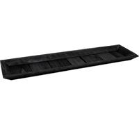 2.06 Plateau en bois en noir - ca. 60x 16 cm - Deko Tisch Schale in schwarz