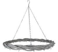 2.06 Rotin Couronne décorative à suspendre avec chaîne Ø 60 cm
