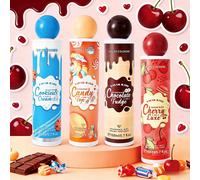 2/1 Bouteille 168ml Spray parfumé à la crème glacée au chocolat, rafraîchisseur d'air, grande capacité longue durée, contient des parfums de cerise, crème glacée, chocolat, crème, biscuit et bonbon, c