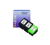 2+1 Cartouches compatibles avec HP OfficeJet 7208, 7210, 7210v, 7210xi, 7213 remplace HP 338+ HP343 (Noir+Couleur) -