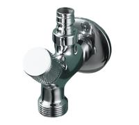 2. 1 entrée 2 sorties en laiton avec filetages métalliques - Contrôleur d'eau résistant à l'érosion pour évier et appareils industriels en laiton