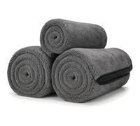 2+1 Pcs MagicDrys Twist-Weave Microfiber Car Towel - Streak-Free, Ultra-Absorbent, Scratch-Safe, Double-Sided Thickened Material, No Fading, No Shrinkage for Kitchens, Cars (2*Large+1*Small)