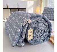 AHYBE Couvre-lit matelassé 2/1 personnes - Microfibre doux, réversible imprimé moderne