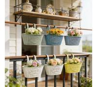 2/1 pièce Pot de fleur en fer d'art vintage. Convient pour planter de petites plantes. Idéal pour la décoration du jardin, de la chambre, du balcon, du café. Parfait comme cadeau pour la mère, le père