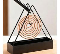 2/1 pièce Support triangulaire pour spirale de moustique, plateau suspendu, boîte créative pour spirale de moustique pour usage domestique, brûleur d'encens pour l'été, boîte de répulsif anti-moustiqu