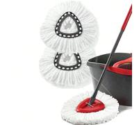 2/1 pièce Têtes de remplacement de vadrouille compatibles avec O-Cedar/Viled EasyWring Spin Mop - Recharges de têtes de vadrouille en microfibre lavables - Remplacement de tête de vadrouille de nettoy