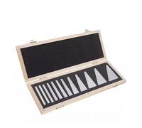 2/10/12/17 Pièces 30/45/60/90 Degrés Outil De Mesure De Précision Machiniste Règle De Bloc D'angle Pouce Métrique Triangle Métal(12PCS)