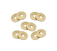 2/10/20 pièces M2 M2.5 M3 M4 M5 M6 M10 M12 M14 M16 rondelle en laiton circulaire méson vis métallique rondelle plate (Size : M6X16X1(10PCS))