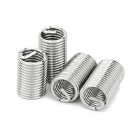 2/10/50pcs Inserts filetés en acier inoxydable Fil enroulé Vis hélicoïdale Douille Manchon Filetage Réparation Insert M1.6 M2 M2.5 M3.5 M4 M5 M6 M8 - M24(Length 1D,M14x 2 (10pcs))
