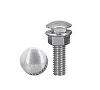 2~10 ensemble 304 SS tête ronde boulon à col carré et écrou/boulon de carrosserie et combinaison d'écrou(5set M6x20)
