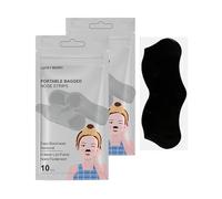 2×10 Patchs Point Noir Nez - Patchs Nez Doux Hydrocolloïdes Contre Points Noirs, Excès de Sébum et Pores Obstrués - Patch Nez Point Noir pour Tous Types de Peau