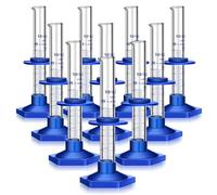 2-10 Pcs Cylindres Gradués, Cylindres De Mesure En Verre Épais Pour Laboratoire, Cylindre Gradué En Verre, Mesure En Verres (5-250ML)(10 pcs 10ML)