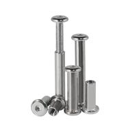 2-10 pièces 304SS vis hexagonale D4/D5/D6/D8/D10 grand plat