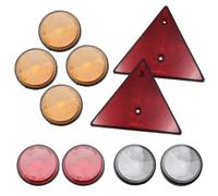 2/10 pièces camping-car caravane réflecteurs caravane miroir réflecteurs ensemble réflecteurs triangulaires projecteurs latéraux camions camping-cars triangle