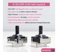 2/10 pièces K-SILVER JH16 Hall Joystick 3D analogique pour Gamesir G8 Flydigi Vader 3 Pro pour 8BitDo 2.4G Machenike G5 Pro 2pcs JH16 Hall