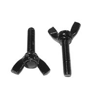 2-10 pièces M4 M5 M6 M8 DIN316 en acier avec boulon papillon noir jeu de boulons à ailes écrous oreilles vis griffe pouce(30mm,M6 5PCS)