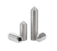 2-100 pièces M2/M2.5/M3/M4/M5/M6/M8/M10/M12 acier inoxydable 304 vis de réglage à tête conique et douille hexagonale, M4x20mm