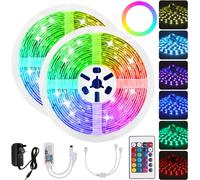 2*10M WiFi APP RGB 5050 non-hydrofuge LED lumière en bande+24 clés télécommande travail avec Alexa Google Accueil 12V décorations Clearance lights - AU Plug
