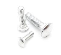 2/10pcs M4 M5 M6 M8 M10 M12 Truss à tête ronde collet carré Boulon de Carrosserie entraîneur Vis pour bureau Shelf Meubles, 10pcs M4, 10mm