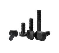 2-10pcs M8/M10/M12 Boulons de serrage à rainure T à filetage complet/demi en acier au carbone pour machines-outils, M12x55mm