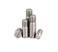 2/10x M2 M2.5 M3 M4 M5 M6 M8 M10 GB878 304 A2 filetage extérieur en acier inoxydable, goupille de cheville solide, tête fendue, arbre de rouleau de positionnement(10pcs M3,8mm)