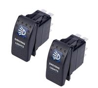 2 12 V 20 A LED Lumière Étanche Pour Bateaux Commutateurs À Levier 5 Pin 2 Positions Balanciers Facile À Installer Étanche Pour Bateaux Marine