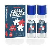 2 * 120ml Colle Puzzle Transparente Avec Applicateur