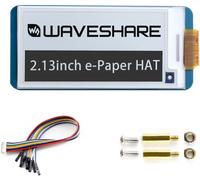 2.13 inch e-Paper Display Hat V4 250x122 Resolution E-Ink Screen Electronic Paper Module with Embedded Controller SPI Interface for Raspberry Pi Zero/Zero W/Zero WH for pwnagotchi Project