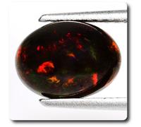 2.14 Cts Opale Noire Wello, Ethiopie, Afrique.